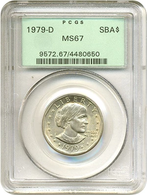 image for: 1979-D SBA$ PCGS MS67
