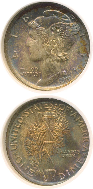 image for: 1919 10c NGC MS67 FB