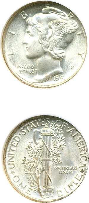 image for: 1941 10c NGC MS68