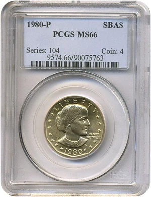 image for: 1980-P SBA$ PCGS MS66