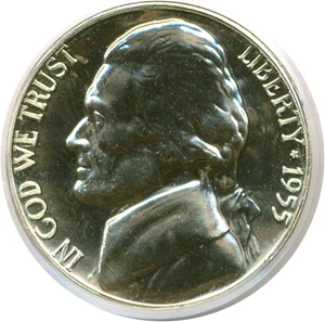 image for: 1955 5c PCGS Proof 65
