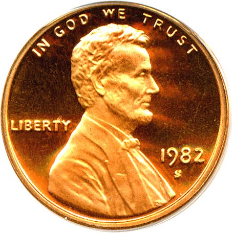 image for: 1982-S 1c  PCGS Proof 69 RD DCameo