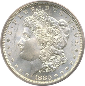 image for: 1880 $1 PCGS MS65