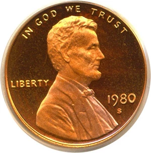 image for: 1980-S 1c PCGS Proof 69 RD DCameo