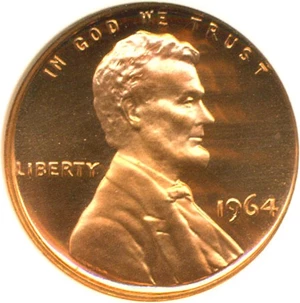 image for: 1964 1c NGC Proof 67 RD UCameo