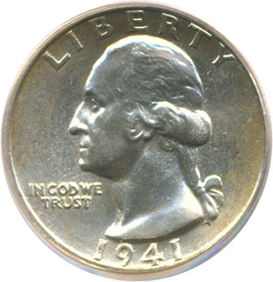 image for: 1941 25c PCGS MS64
