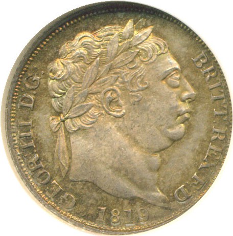 image for: Great Britain: 1819 6D  NGC MS65 (Small 8) * Rare Variety *