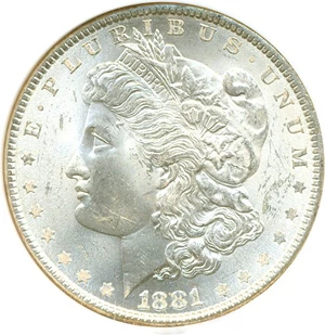 image for: 1881 $1 NGC MS64