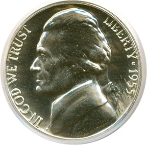 image for: 1955 5c PCGS Proof 65