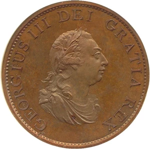image for: Great Britain: 1799 1/2 P (P-1260) Restrike NGC Proof 64 BN ex: Boulton Family Collection