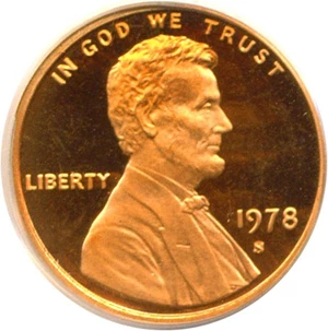 image for: 1978-S 1c PCGS Proof 69 RD DCameo