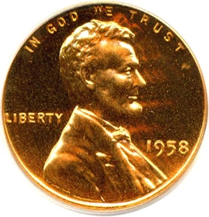 image for: 1958 1c PCGS Proof 64 RD