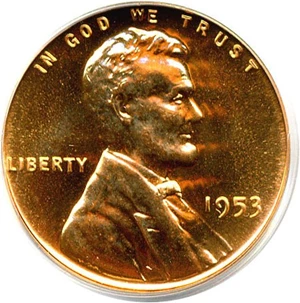 image for: 1953 1c PCGS Proof 67 RD