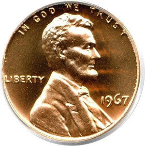 image for: 1967 1c SMS PCGS MS67 RD