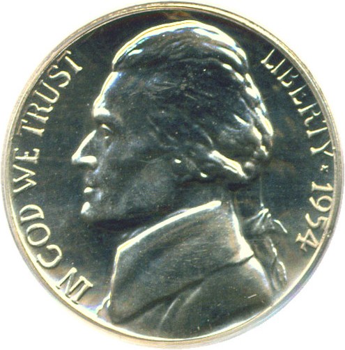 image for: 1954 5c  PCGS Proof 64 