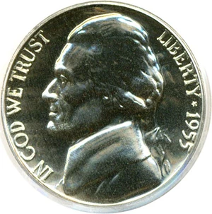 image for: 1955 5c PCGS Proof 67