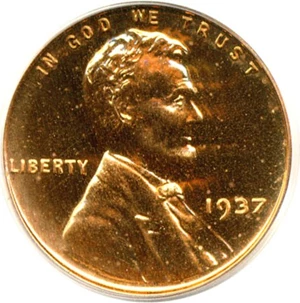 image for: 1937 1c PCGS Proof 64 RD