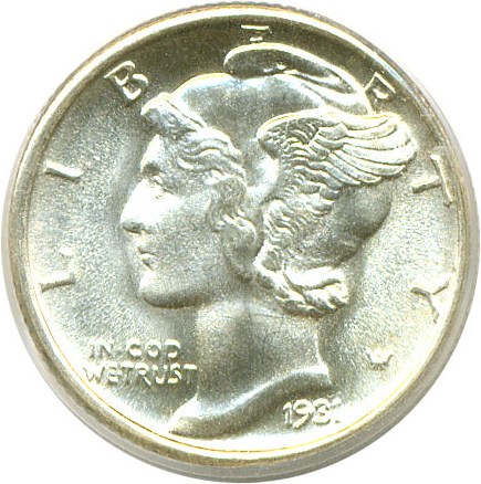 image for: 1931-S 10c  PCGS MS66 FB