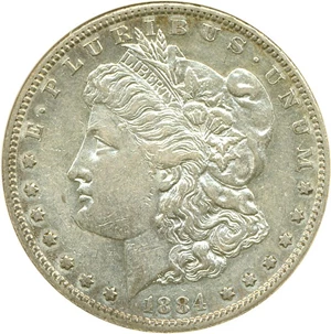 image for: 1884-S $1 ANACS AU50