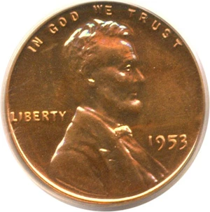 image for: 1953 1c PCGS Proof 63 RD
