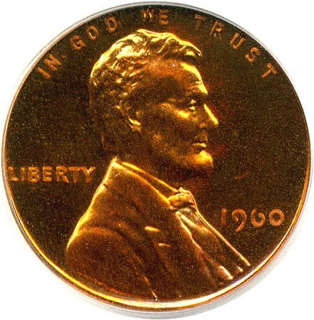 image for: 1960 1c Small Date PCGS Proof 68 RD