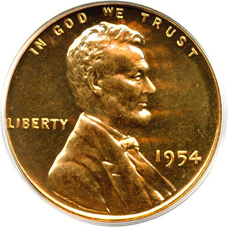 image for: 1954 1c  PCGS Proof 65 RD