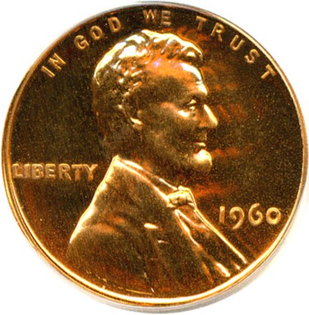 image for: 1960 1c Small Date PCGS Proof 65 RD