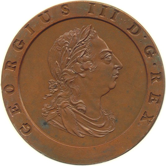 image for: Great Britain: 1797 SOHO 2D  NGC Proof 64 BN ex: Boulton Family Collection