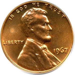 image for: 1967 1c SMS PCGS MS67 RD