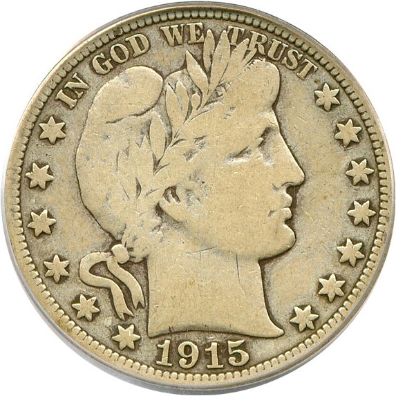 image for: 1915 50c  PCGS VG10 