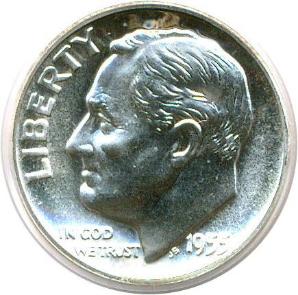 image for: 1955 10c  PCGS Proof 66 