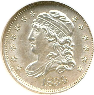 image for: 1834 H10c NGC/CAC MS63