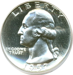 image for: 1957 25c PCGS Proof 65