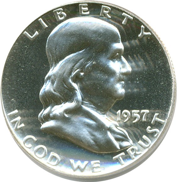 image for: 1957 50c  PCGS Proof 66 