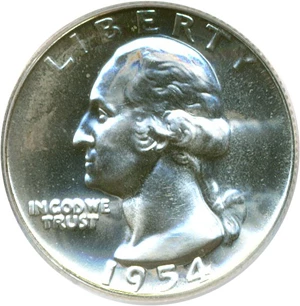 image for: 1954 25c PCGS Proof 64