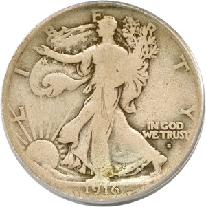 image for: 1916-S 50c PCGS Good-4