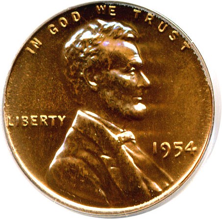 image for: 1954 1c  PCGS Proof 65 RD