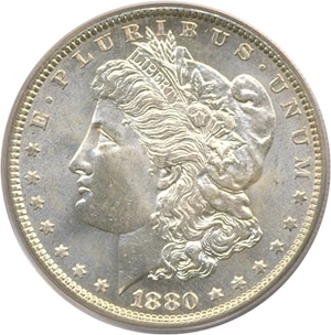 image for: 1880 $1 PCGS MS65