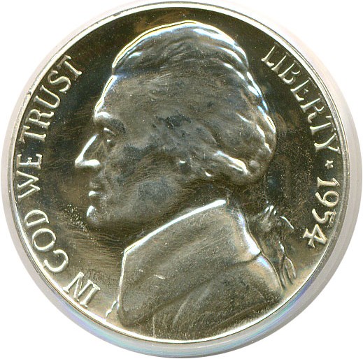 image for: 1954 5c  PCGS Proof 64 