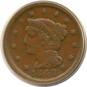 image for: 1848 1c PCGS F12