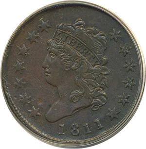 image for: 1811 1c PCGS XF40