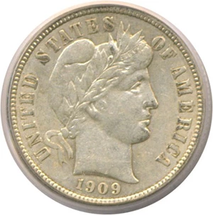 image for: 1909 10c PCGS AU53