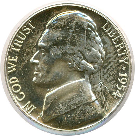 image for: 1954 5c  PCGS Proof 64 