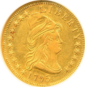 image for: 1795 $10 '13 Leaves' NGC XF45