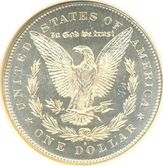 image for: Top 100 VAM: 1879-S $1 VAM 52  Reverse of 1878 NGC MS63 