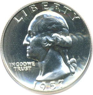 image for: 1957 25c PCGS Proof 66