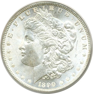 image for: 1890 $1 PCGS MS64