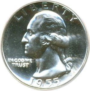 image for: 1955 25c PCGS Proof 64