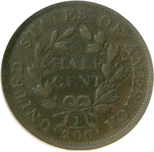 image for: 1802/0 1/2c Rev.1802 NGC/CAC VG-8 (C-2)