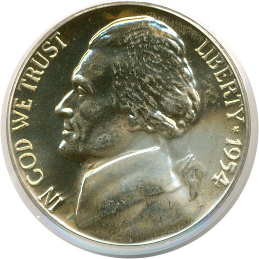 image for: 1954 5c  PCGS Proof 64 